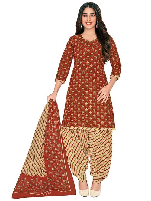 women floral printed unstitched suits - 21129696 - Very Small Image - 1