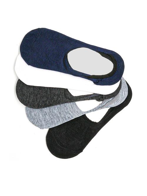 pack of 5 solid multi coloured socks - 21129768 - Very Small Image - 1