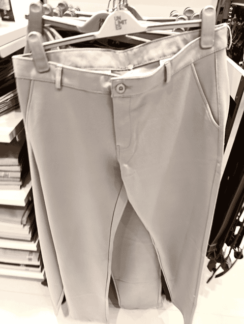 light grey 4 way stretch casual trousers - 21131013 - Very Small Image - 1