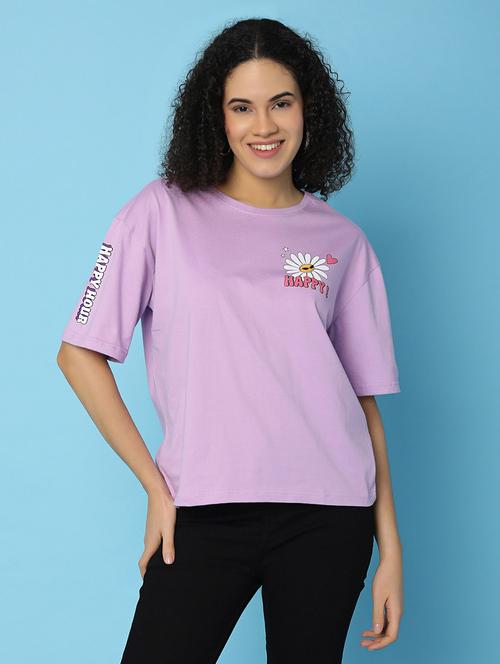 women round neck back printed t-shirt - 21131189 - Very Small Image - 1