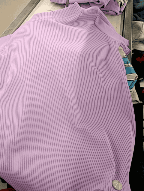 lavender poly cotton rib tshirt - 21131237 - Very Small Image - 1