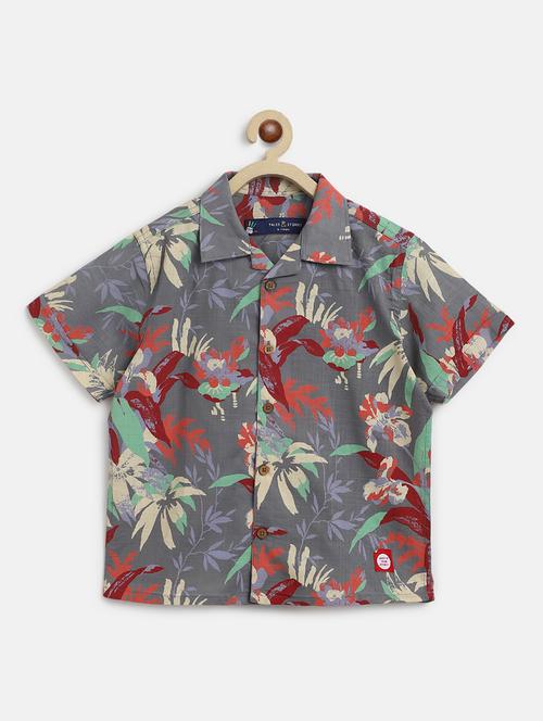 kids short sleeved cotton shirt - 21131423 - Very Small Image - 1