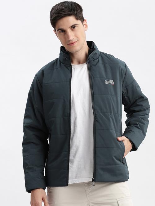navy blue nylon bomber jacket - 21132326 - Very Small Image - 1