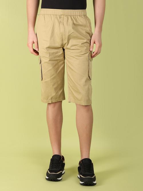 khaki twill shorts - 21132658 - Very Small Image - 1