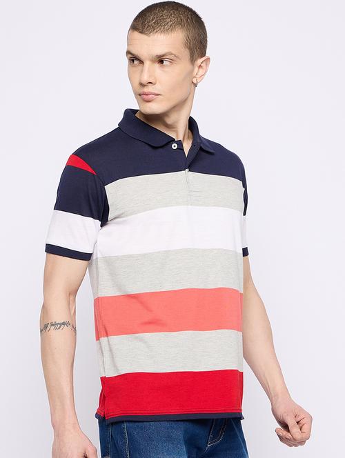multi colored cotton blend t-shirt - 21134017 - Very Small Image - 1