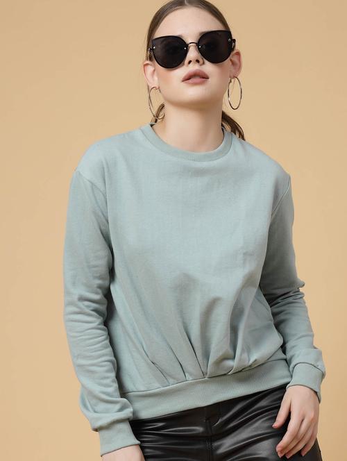 women back print round neck sweatshirt - 21134133 - Very Small Image - 1