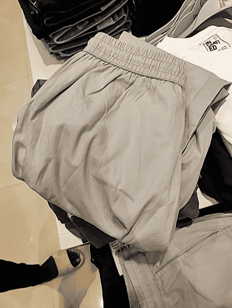 light grey twill joggers - 21135030 - Very Small Image - 1