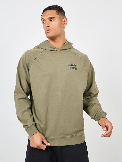 olive cotton blend back print sweatshirt - 21135393 - Very Small Image - 1