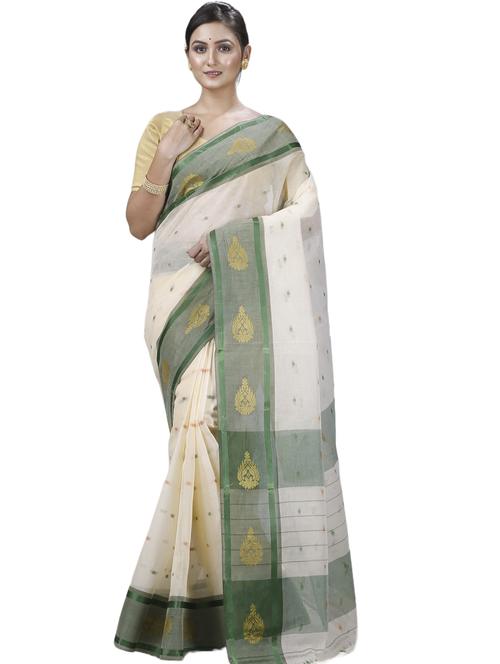 women self design tant saree - 21136894 - Very Small Image - 1