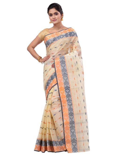 women self design tant saree - 21136927 - Very Small Image - 1