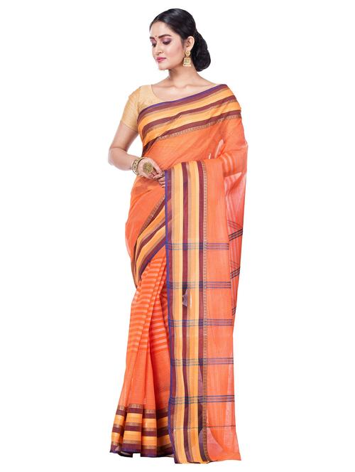 women self design handloom saree - 21136950 - Very Small Image - 1