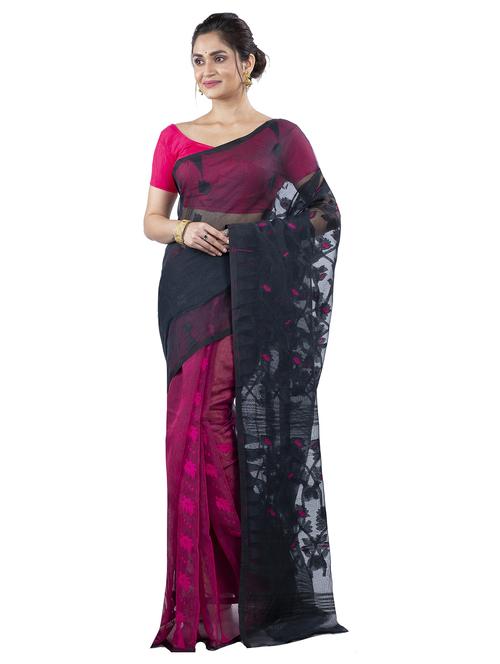 women self design jamdani saree - 21136963 - Very Small Image - 1