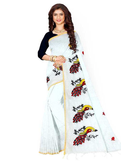 women self design handloom saree - 21136985 - Very Small Image - 1