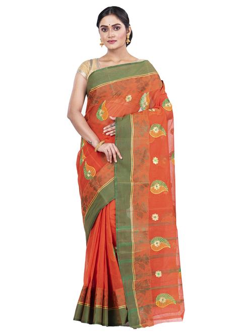 women self design handloom saree - 21137001 - Very Small Image - 1