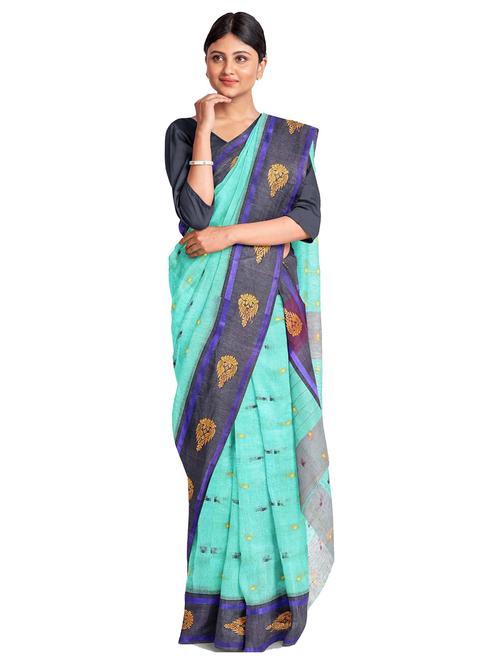 women self design handloom saree - 21137005 - Very Small Image - 1