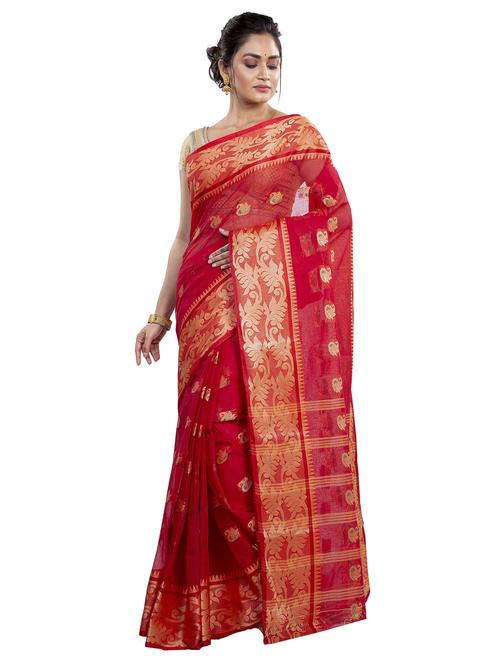women self design tant saree - 21137013 - Very Small Image - 1