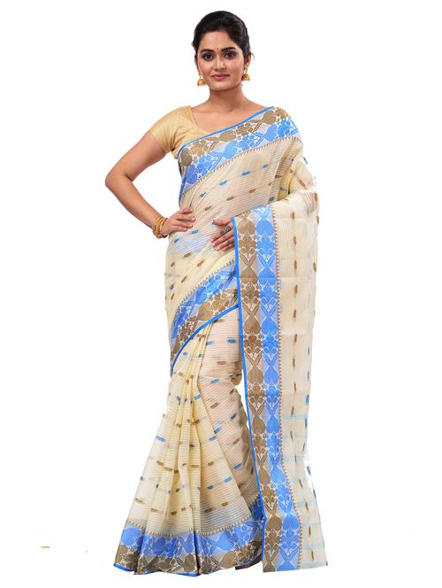 women self design handloom saree - 21137015 - Very Small Image - 1