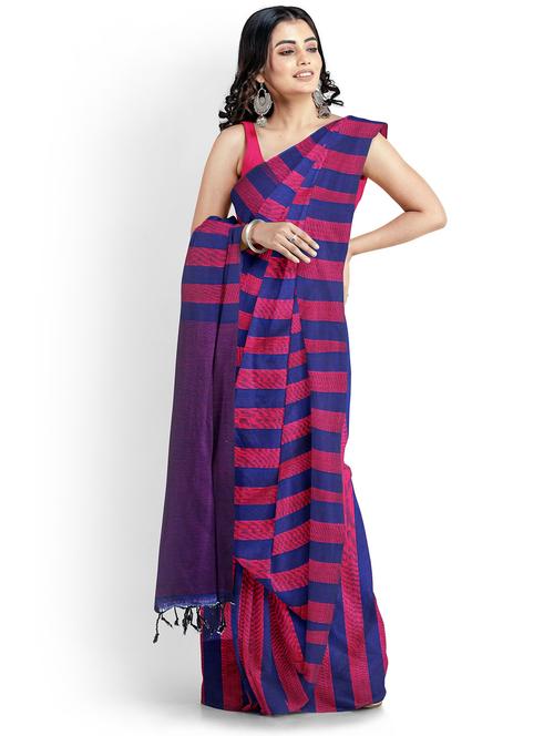 multi colored cotton handloom saree - 21137034 - Very Small Image - 1
