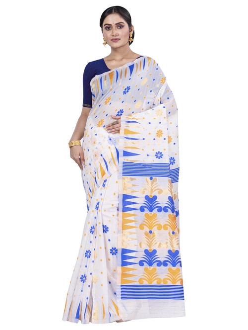 women self design jamdani saree - 21137045 - Very Small Image - 1