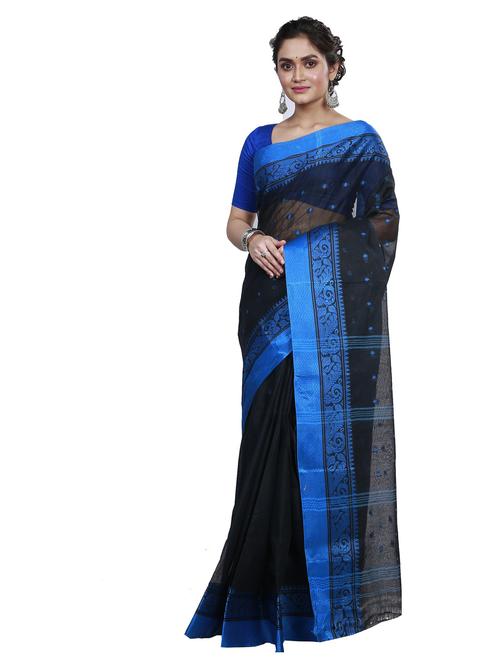 women self design cotton tant saree - 21137093 - Very Small Image - 1