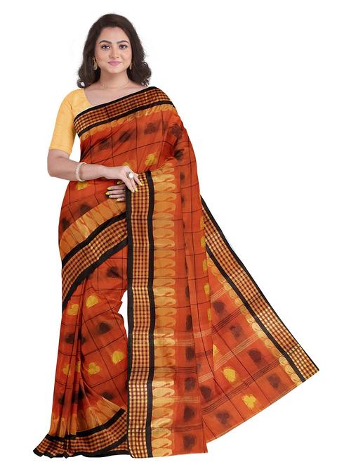 women self design tant saree - 21137206 - Very Small Image - 1