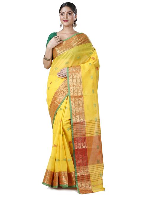 women self design handloom saree - 21137212 - Very Small Image - 1
