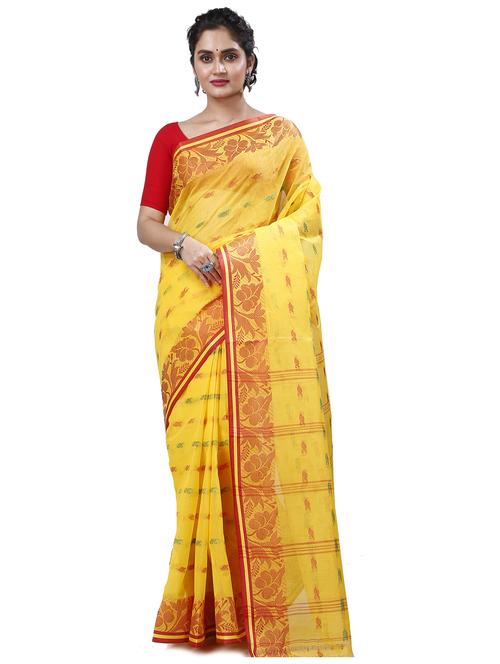women self design tant saree - 21137228 - Very Small Image - 1