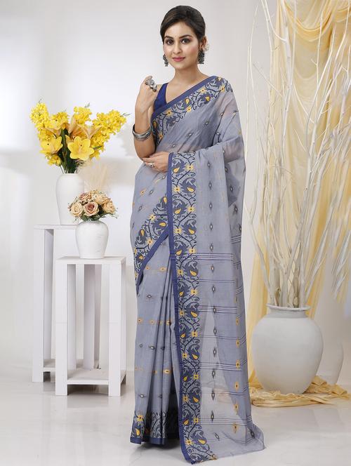 women self design tant saree - 21137308 - Very Small Image - 1