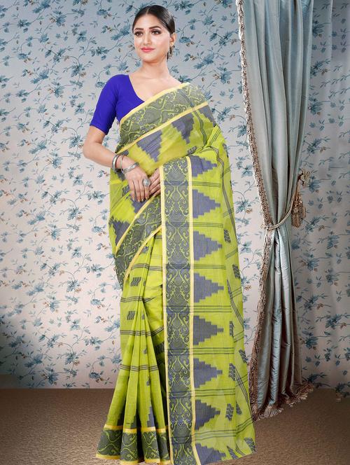 women self design handloom saree - 21137319 - Very Small Image - 1