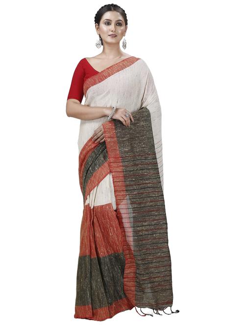 women self design handloom saree - 21137337 - Very Small Image - 1