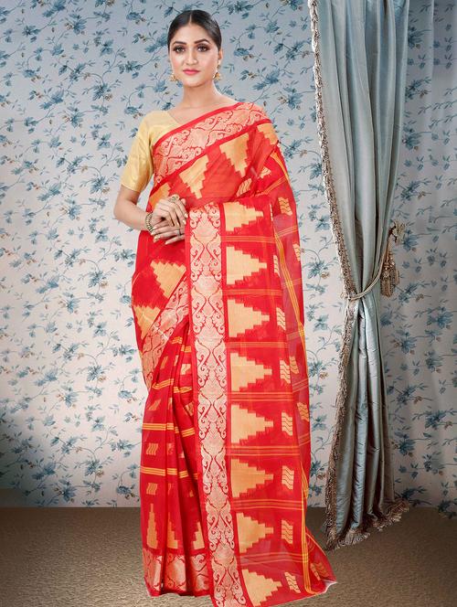 women self design handloom saree - 21137360 - Very Small Image - 1