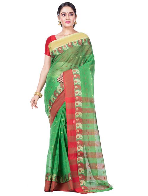 women self design handloom saree - 21137406 - Very Small Image - 1