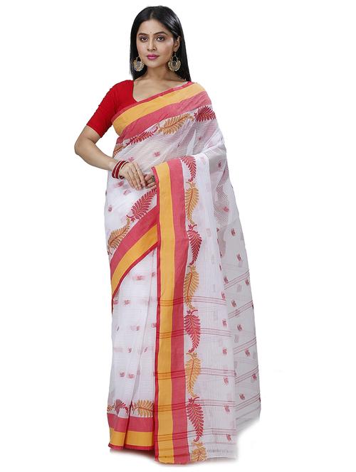 women self design tant saree - 21137568 - Very Small Image - 1