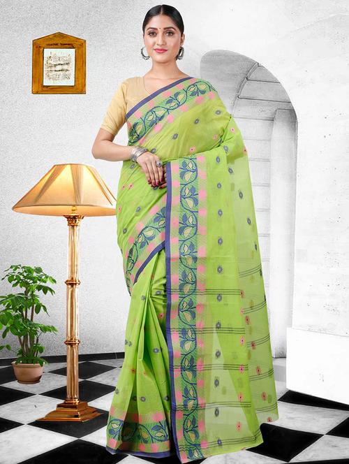 women self design tant saree - 21137591 - Very Small Image - 1