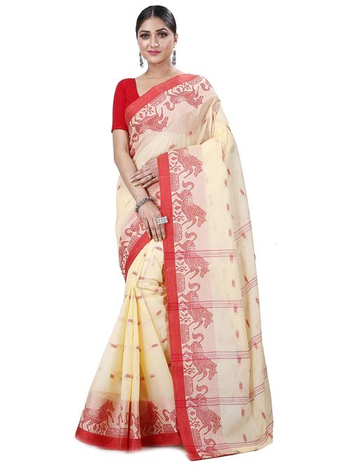 women self design tant saree - 21137643 - Very Small Image - 1