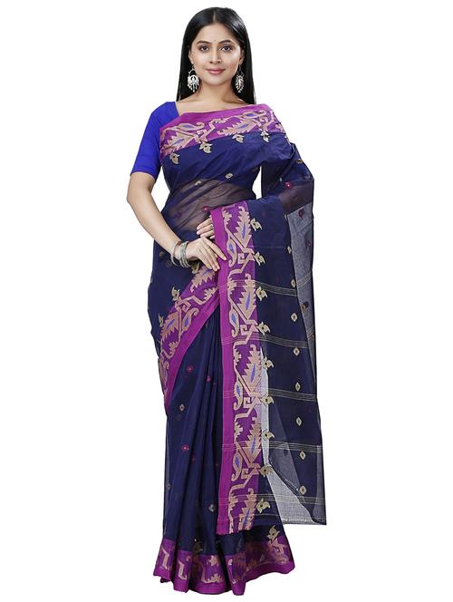 women self design tant saree - 21137794 - Very Small Image - 1
