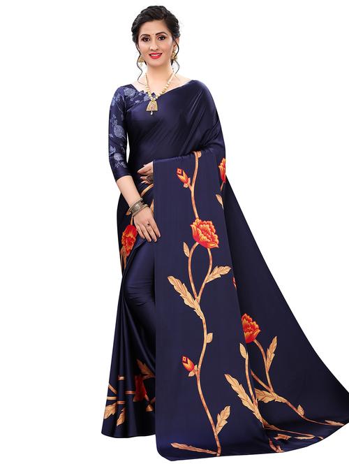 women printed saree with blouse - 21138897 - Very Small Image - 1