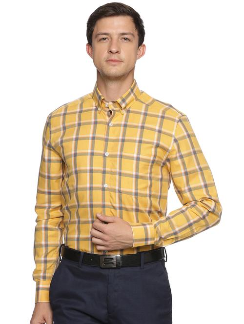 men checkered long sleeve formal shirt - 21139926 - Very Small Image - 1
