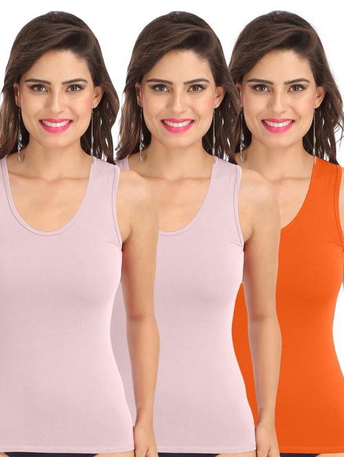 pack of 3 solid camisoles - 21140486 - Very Small Image - 1