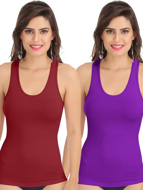 pack of 2 solid camisoles - 21140725 - Very Small Image - 1