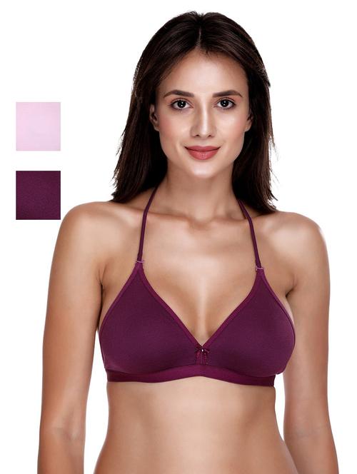 women pack of 2 solid bra - 21141798 - Very Small Image - 1