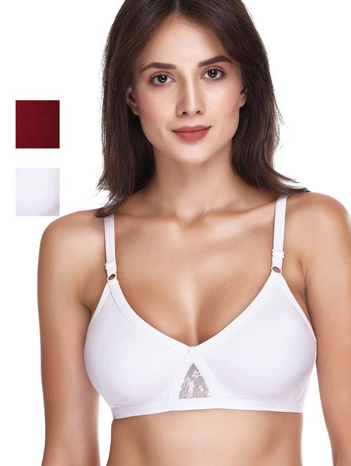 women pack of 2 solid bra - 21141893 - Very Small Image - 1