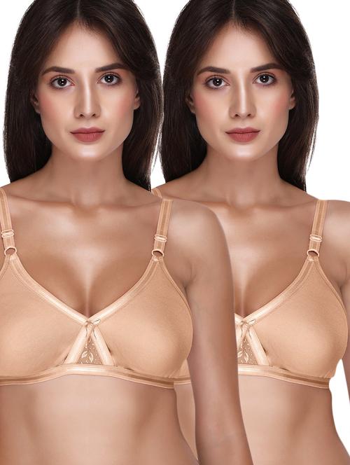 women set of 2 solid t-shirt bra - 21141905 - Very Small Image - 1