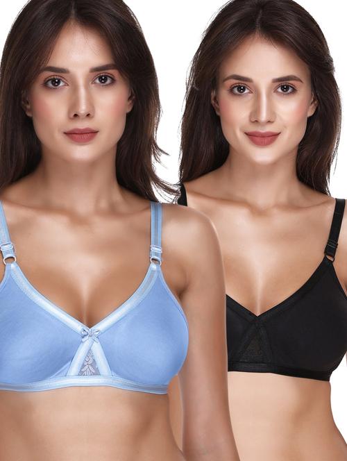 women pack of 2 solid bra - 21141944 - Very Small Image - 1