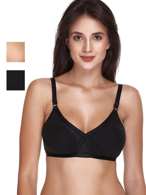 women pack of 2 solid bra - 21141949 - Very Small Image - 1
