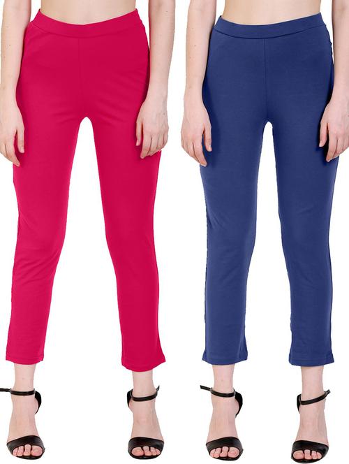 combo pack of 2 flat front trousers - 21142367 - Very Small Image - 1