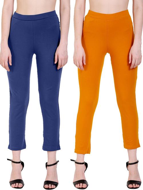 combo pack of 2 flat front trousers - 21142373 - Very Small Image - 1