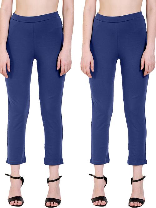 combo pack of 2 flat front trousers - 21142374 - Very Small Image - 1