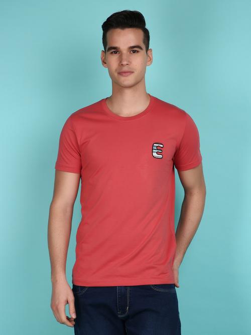 rust cotton front print tshirt - 21143150 - Very Small Image - 1