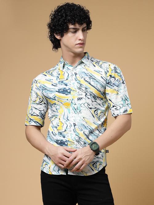 men printed casual shirt - 21143627 - Very Small Image - 1